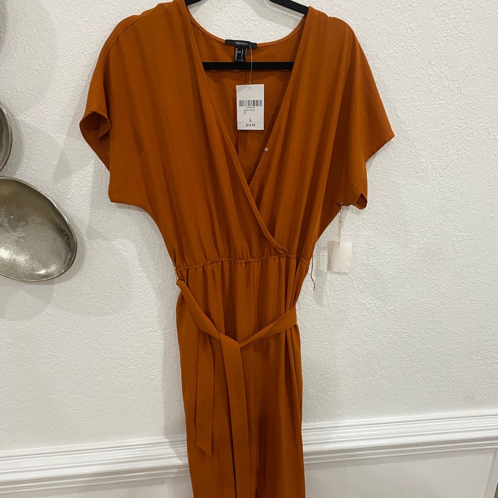 Forever 21 Terracotta Jumpsuit